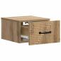 Preview: Wandmontierter Nachttisch Artisan-Eiche 34,5 x 33 x 20 cm