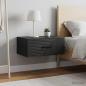 Preview: Wandmontierter Nachttisch 2 Stk. Schwarz 49 x 34,5 x 20 cm