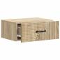 Preview: Wandmontierter Nachttisch Sonoma-Eiche 49 x 34,5 x 20 cm