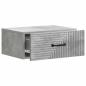 Preview: Wandmontierter Nachttisch Betongrau 49 x 34,5 x 20 cm