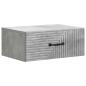 Preview: Wandmontierter Nachttisch 2 Stk. Betongrau 49 x 34,5 x 20 cm