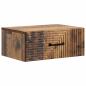 Preview: Wandmontierter Nachttisch Altholz 49 x 34,5 x 20 cm