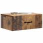 Preview: Wandmontierter Nachttisch Altholz 49 x 34,5 x 20 cm