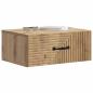 Preview: Wandmontierter Nachttisch Artisan-Eiche 49 x 34,5 x 20 cm
