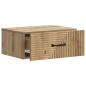 Preview: Wandmontierter Nachttisch Artisan-Eiche 49 x 34,5 x 20 cm