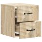 Preview: Wandmontierter Nachttisch Sonoma-Eiche 34,5 x 33 x 40 cm