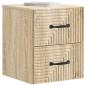 Preview: Wandmontierter Nachttisch 2 stk. Sonoma-Eiche 34,5 x 33 x 40 cm