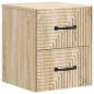 Preview: Wandmontierter Nachttisch 2 stk. Sonoma-Eiche 34,5 x 33 x 40 cm