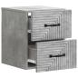 Preview: Wandmontierter Nachttisch Betongrau 34,5 x 33 x 40 cm