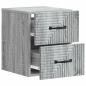 Preview: Wandmontierter Nachttisch Graues Sonoma 34,5 x 33 x 40 cm