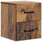 Preview: Wandmontierter Nachttisch Altholz 34,5 x 33 x 40 cm