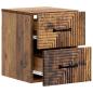 Preview: Wandmontierter Nachttisch Altholz 34,5 x 33 x 40 cm