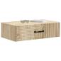 Preview: Wandmontierter Beistelltisch 59 x 34,5 x 17 cm Holzwerkstoff