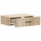 Preview: Wandmontierter Beistelltisch 59 x 34,5 x 17 cm Holzwerkstoff