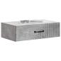 Preview: Wandmontierter Beistelltisch 59 x 34,5 x 17 cm Holzwerkstoff