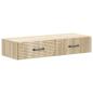 Preview: Wandmontierter Beistelltisch 87,5 x 34,5 x 17 cm Holzwerkstoff