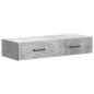 Preview: Wandmontierter Beistelltisch 87,5 x 34,5 x 17 cm Holzwerkstoff