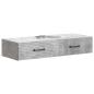 Preview: Wandmontierter Beistelltisch 87,5 x 34,5 x 17 cm Holzwerkstoff