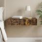 Preview: ARDEBO.de - Wandmontierter Beistelltisch 87,5 x 34,5 x 17 cm Holzwerkstoff
