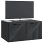 Preview: Wandmontierter TV-Schrank Schwarz 59,5 x 41 x 30 cm