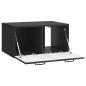 Preview: Wandmontierter TV-Schrank Schwarz 59,5 x 41 x 30 cm