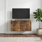 Preview: ARDEBO.de - Wandmontierter TV-Schrank Geräucherte Eiche 59,5 x 41 x 30 cm