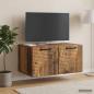 Preview: ARDEBO.de - Wandmontierter TV-Schrank Altholz 59,5 x 41 x 30 cm