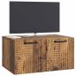 Preview: Wandmontierter TV-Schrank Altholz 59,5 x 41 x 30 cm