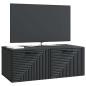 Preview: Wandmontierter TV-Schrank Schwarz 78,5 x 41 x 30 cm
