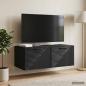 Preview: Wandmontierter TV-Schrank Schwarz 78,5 x 41 x 30 cm