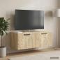 Preview: ARDEBO.de - Wandmontierter TV-Schrank Sonoma-Eiche 78,5 x 41 x 30 cm