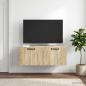 Preview: Wandmontierter TV-Schrank Sonoma-Eiche 78,5 x 41 x 30 cm