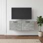 Preview: ARDEBO.de - Wandmontierter TV-Schrank Betongrau 78,5 x 41 x 30 cm