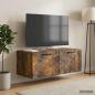 Preview: ARDEBO.de - Wandmontierter TV-Schrank Geräucherte Eiche 78,5 x 41 x 30 cm