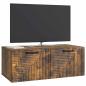 Preview: Wandmontierter TV-Schrank Geräucherte Eiche 78,5 x 41 x 30 cm