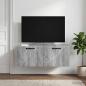 Preview: ARDEBO.de - Wandmontierter TV-Schrank Graues Sonoma 78,5 x 41 x 30 cm