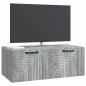 Preview: Wandmontierter TV-Schrank Graues Sonoma 78,5 x 41 x 30 cm