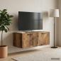 Preview: ARDEBO.de - Wandmontierter TV-Schrank Altholz 78,5 x 41 x 30 cm