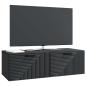 Preview: Wandmontierter TV-Schrank Schwarz 98 x 41 x 30 cm Holzwerkstoff