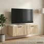 Preview: ARDEBO.de - Wandmontierter TV-Schrank Sonoma-Eiche 98 x 41 x 30 cm