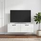 Preview: ARDEBO.de - Wandmontierter TV-Schrank Hochglanz Weiß 98 x 41 x 30 cm