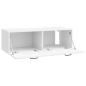Preview: Wandmontierter TV-Schrank Hochglanz Weiß 98 x 41 x 30 cm