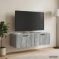 Preview: ARDEBO.de - Wandmontierter TV-Schrank 98 x 41 x 30 cm Graues Sonoma