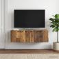 Preview: ARDEBO.de - Wandmontierter TV-Schrank Altholz 98 x 41 x 30 cm Holzwerkstoff