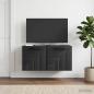 Preview: ARDEBO.de - Wandmontierter TV-Schrank Schwarz 59,5 x 31 x 30 cm