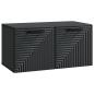Preview: Wandmontierter TV-Schrank Schwarz 59,5 x 31 x 30 cm