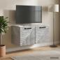 Preview: Wandmontierter TV-Schrank Betongrau 59,5 x 31 x 30 cm