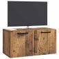 Preview: Wandmontierter TV-Schrank Altholz 59,5 x 31 x 30 cm