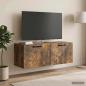 Preview: ARDEBO.de - Wandmontierter TV-Schrank Geräucherte Eiche 78,5 x 31 x 30 cm