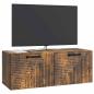 Preview: Wandmontierter TV-Schrank Geräucherte Eiche 78,5 x 31 x 30 cm